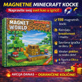 Minecraft magnetne kocke - set od 198kom + 6 figurice